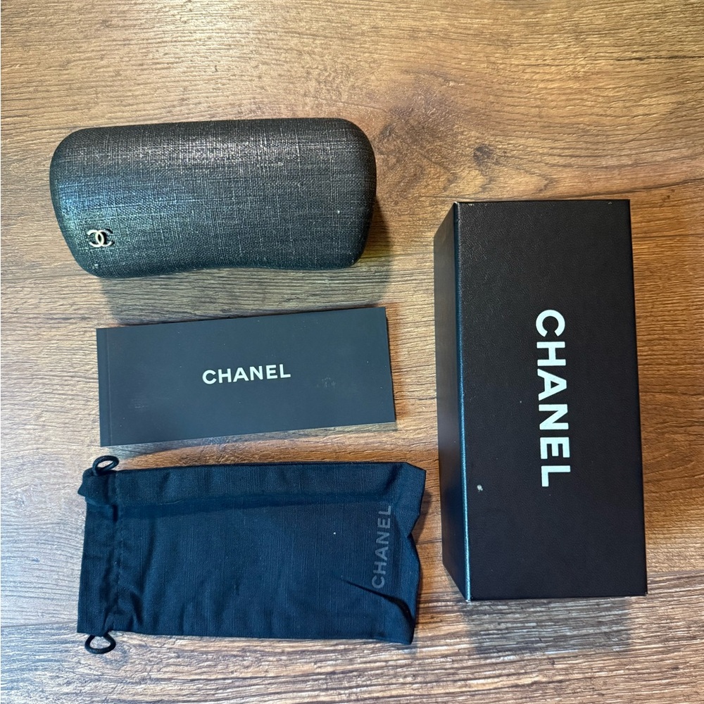 Authentic CHANEL Sunglasses Case with box, Brand New